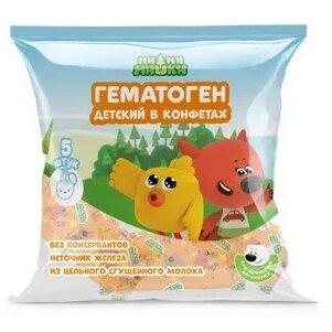 Гематоген Сливочный Ми-Ми-Мишки 75 г (5 Конфет)