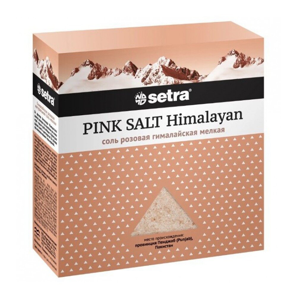 Соль розовая гималайская мелкая Setra 500 г