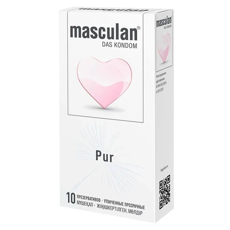 Презервативы утонченные прозрачные Pur Masculan/Маскулан 10 шт.