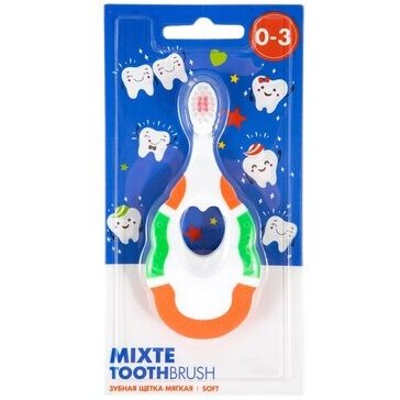 Mixte щетка зубная детская 0-3 мягкая 1 шт.