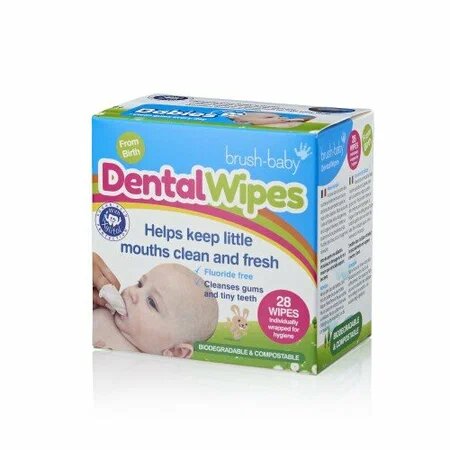 Салфетки влажные для ротовой полости для детей с 0-16 мес. DentalWipes Brush-Baby/Браш-Бэби 20шт