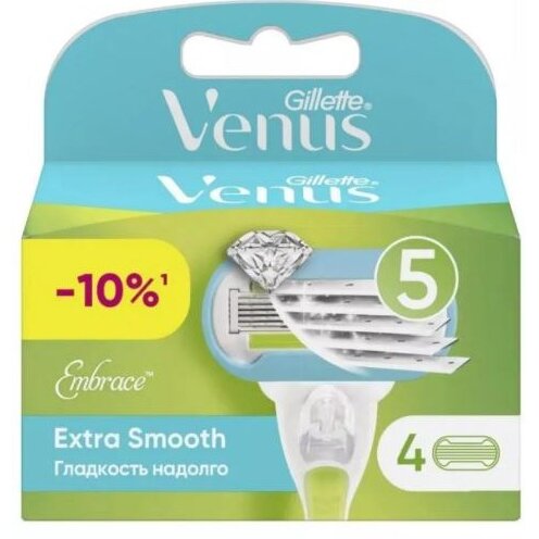 Сменные кассеты Gillette Venus Extra Smooth 4 шт.