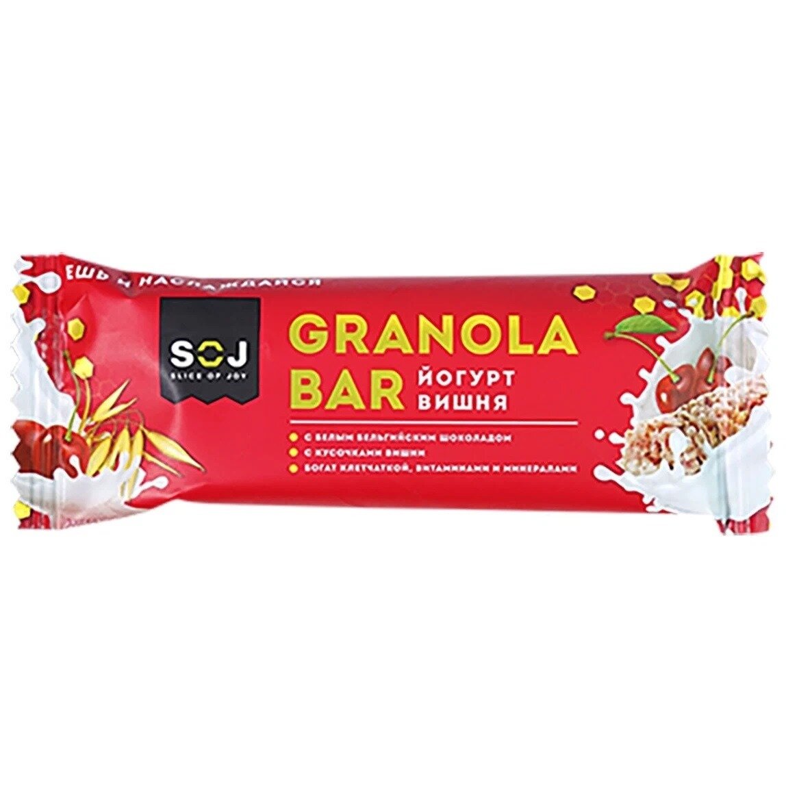 Батончик SOJ Granola Bar йогурт и вишня злаковый 40 г