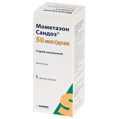 Мометазон Сандоз спрей назальный 50 мкг/доза флакон 60 доз