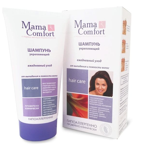 Шампунь для волос Mama Comfort от выпадения и ломкости укрепляющий с экстрактами трав 150мл