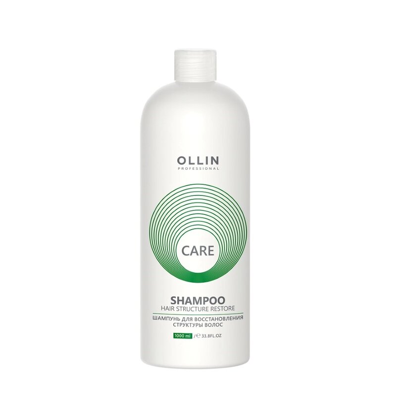 Ollin professional care шампунь для восстановления структуры волос 1000мл