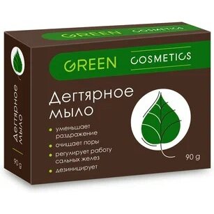 Мыло Дегтярное для волос и тела 10% 90 г