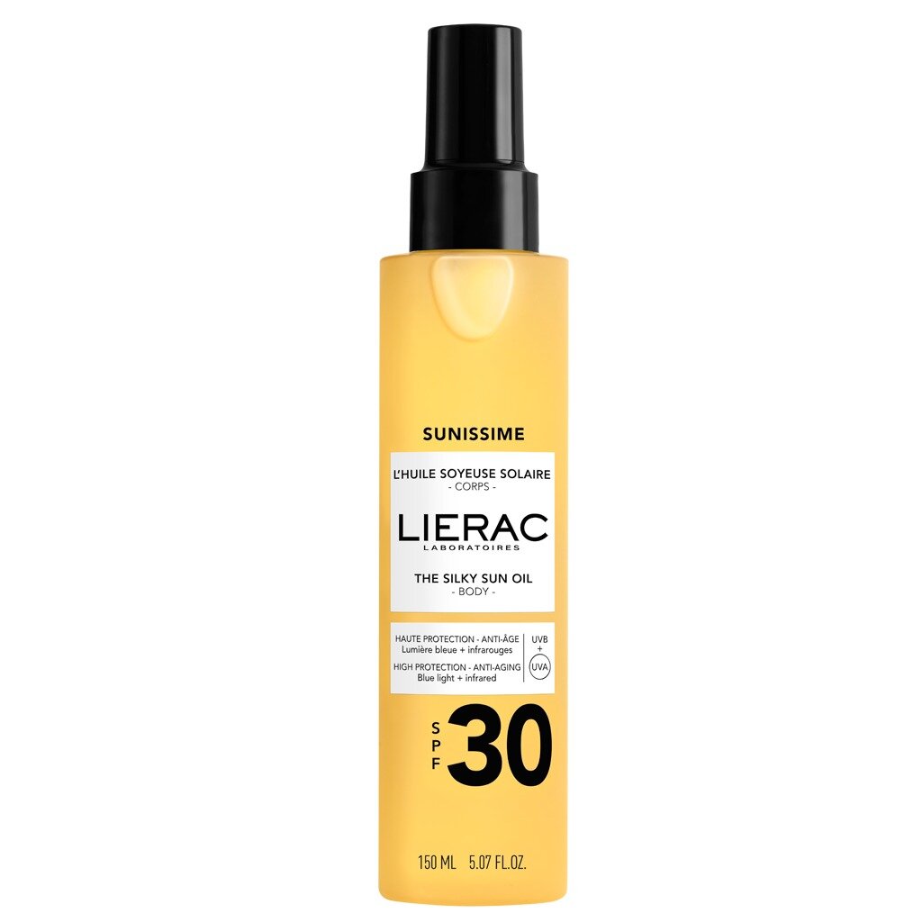 Солнцезащитное шелковистое масло для тела Lierac Sunissime SPF30 150 мл