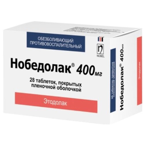 Нобедолак таблетки 400 мг 28 шт.