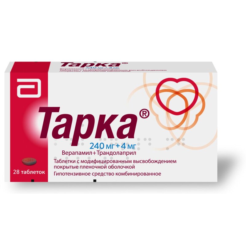 Тарка таблетки с модифицированным высвобождением 4+240 мг 28 шт.