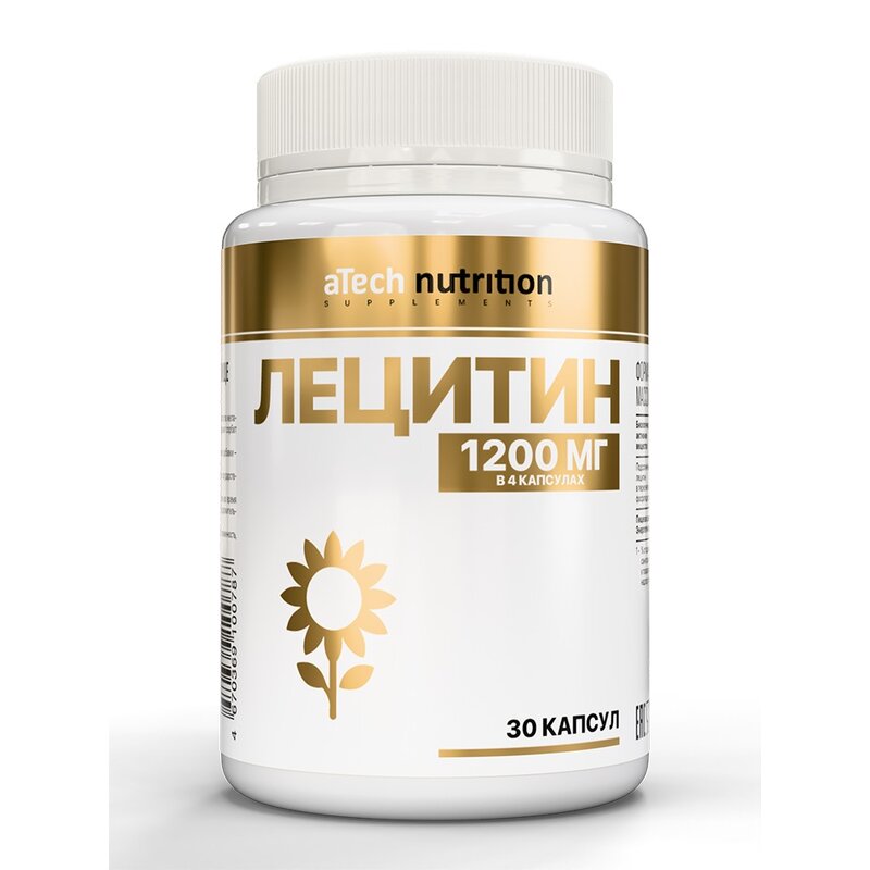 Лецитин подсолнечника aTech Nutrition капсулы 30 шт.
