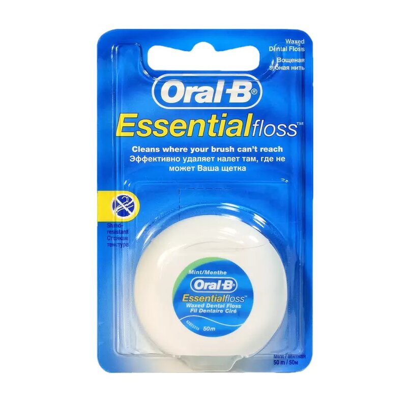 Зубная нить Oral-B Essential Floss Mint Вощеная 50 м