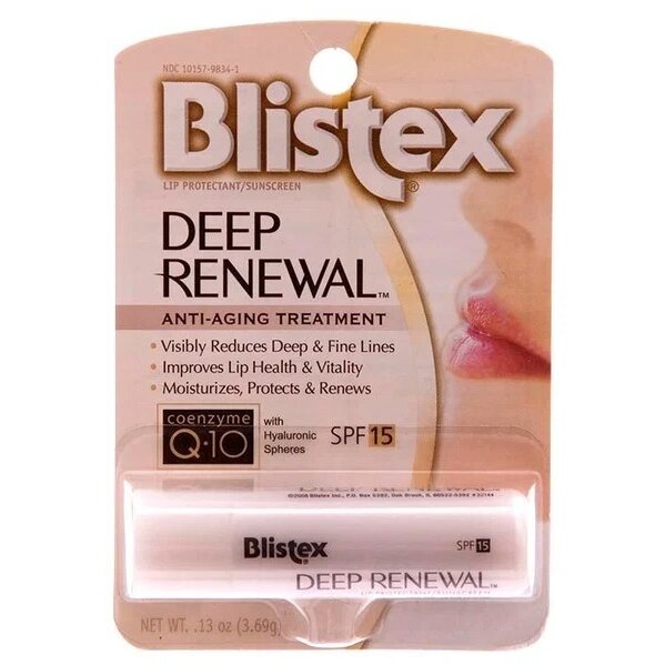 Бальзам для губ Blistex deep renewal глубокое обновление 3.69 г