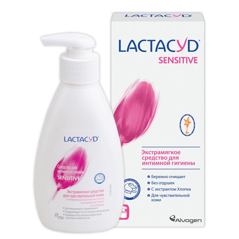 Lactacyd Sensitive для интимной гигиены для чувствительной кожи 200 мл
