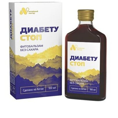 Алтайский нектар фитобальзам диабету стоп без сахара 100 мл