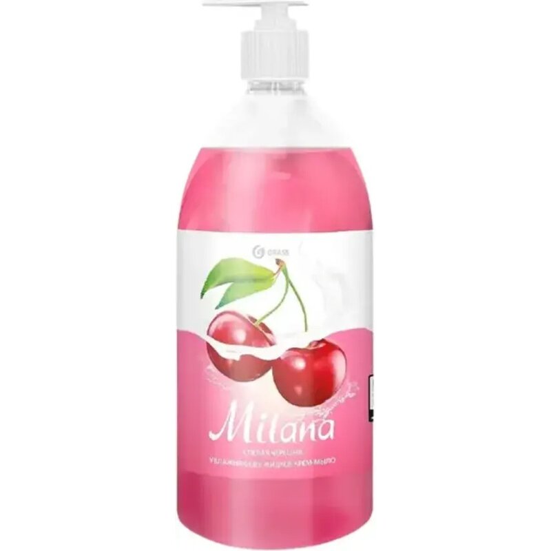Крем-мыло жидкое Grass milana спелая черешня 1 л