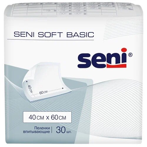 Пеленки Seni Soft Basic 40х60 см 30 шт.