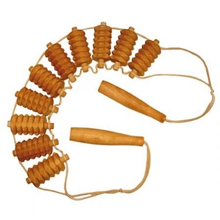Массажер деревянный Крейт ленточный ролики рифленые тип1 ма-3220