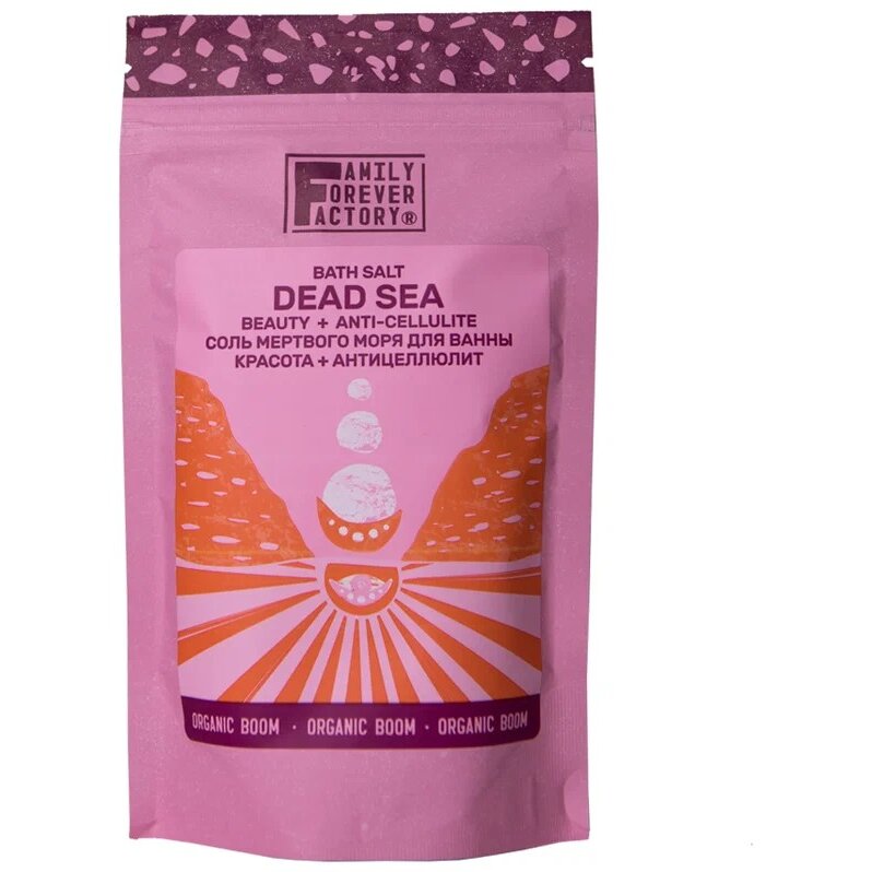 Соль для ванны Мертвого моря Family Forever Factory красота+антицеллюлит 300 г