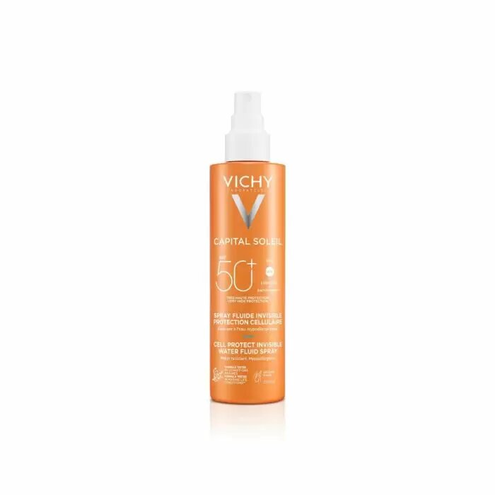 Спрей-флюид легкий солнцезащитный Виши (Vichy) capital soleil cell protect spf50 200мл