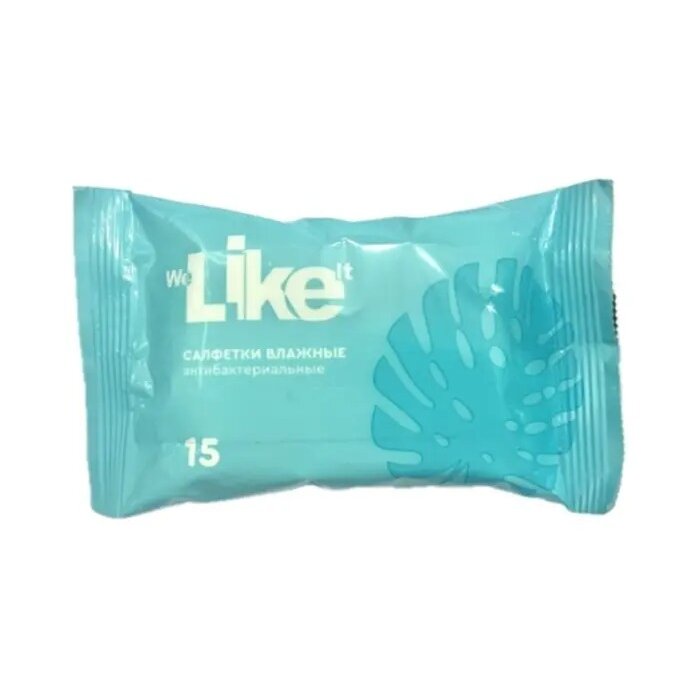 Влажные салфетки Like антибактериальные 15 шт.