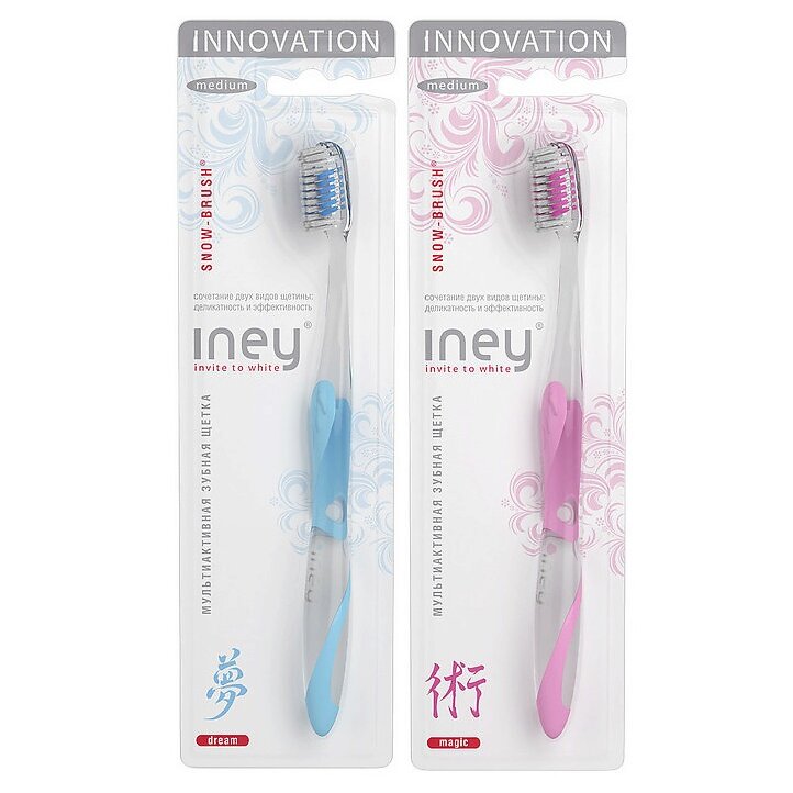 Зубная щетка мультиактивная Iney Snow Brush Dream средняя