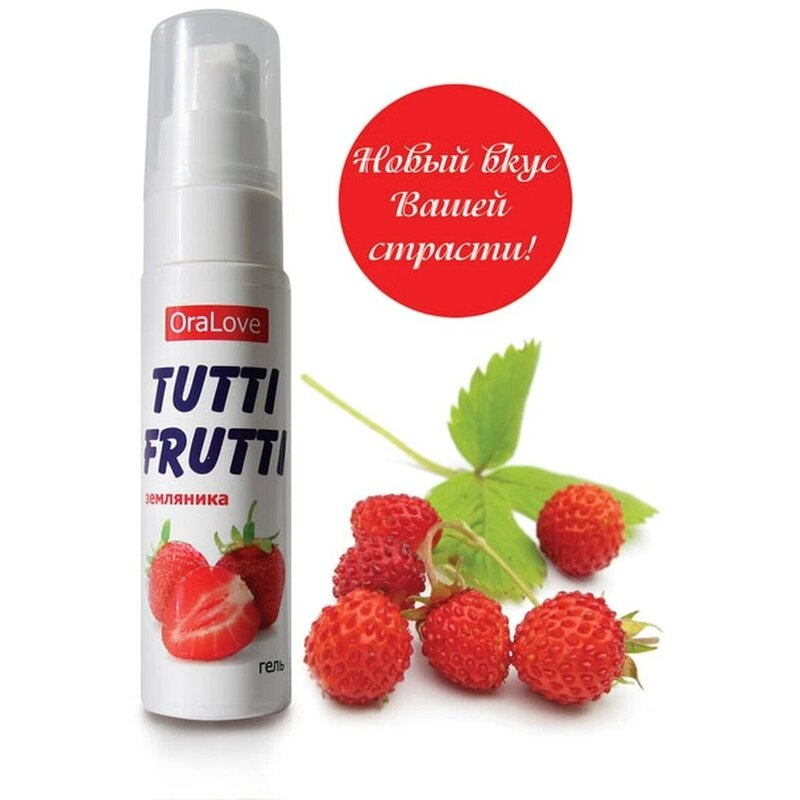 Tutti frutti гель серии oralove земляника 30 г
