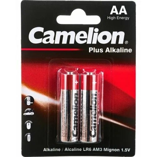 Батарейки алкалиновые lr6 aa Camelion plus alkaline 2 шт.