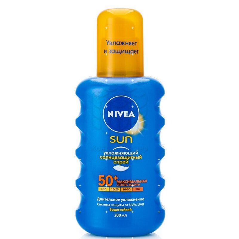 Спрей солнцезащитный Nivea Sun Увлажняющий SPF50+ 200 мл