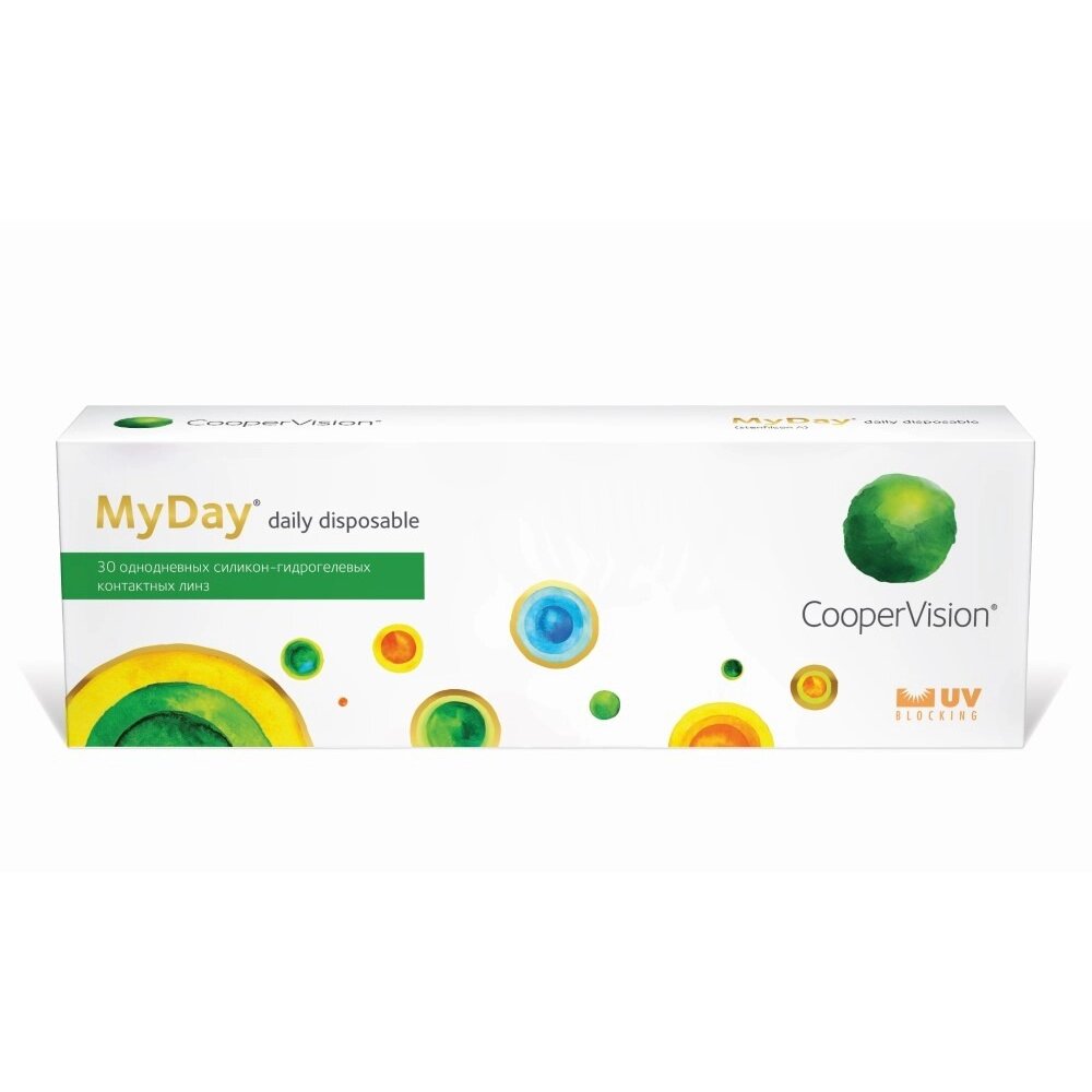 Линзы контактные Myday daily disposable -6.50/8.4/14.2 30 шт.