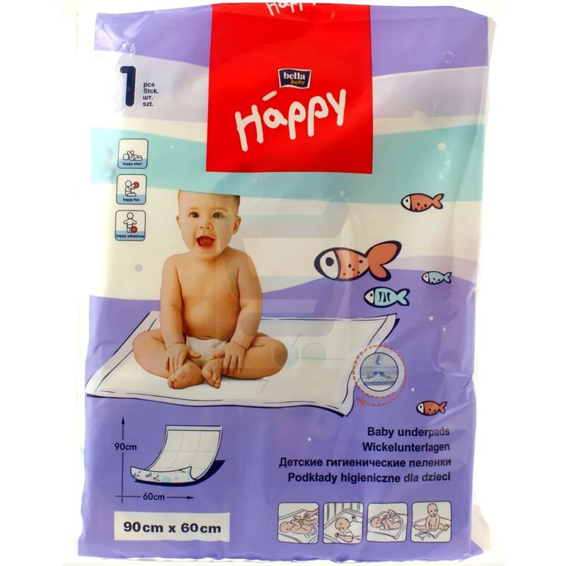 Пеленка гигиеническая для детей Bella Happy Soft 60X90 1 шт.