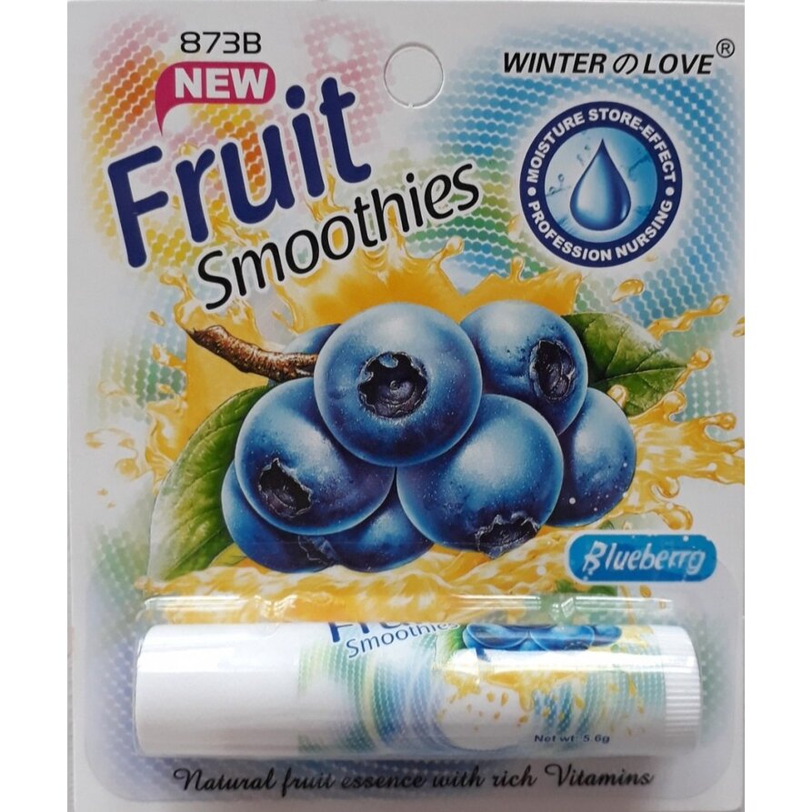 Гигиеническая помада Winter Love Fruit Smoothies голубика 5,6 г