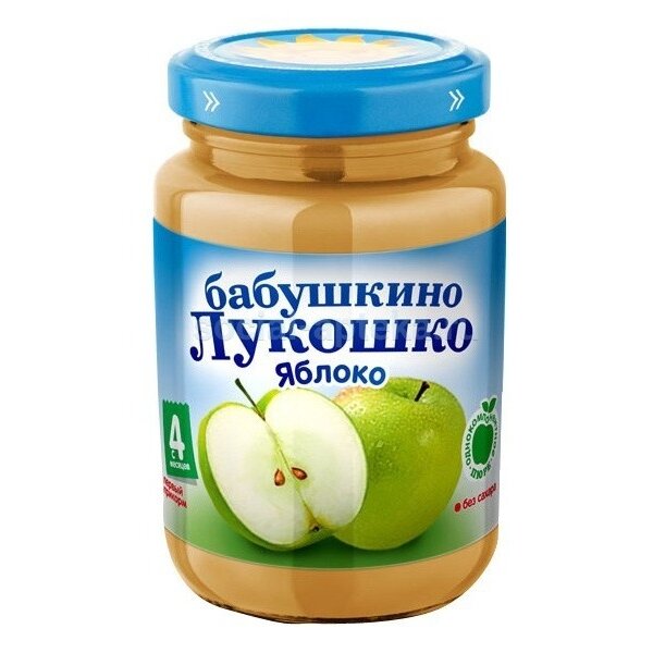 Пюре Бабушкино Лукошко яблоко с 4 мес. 200 г