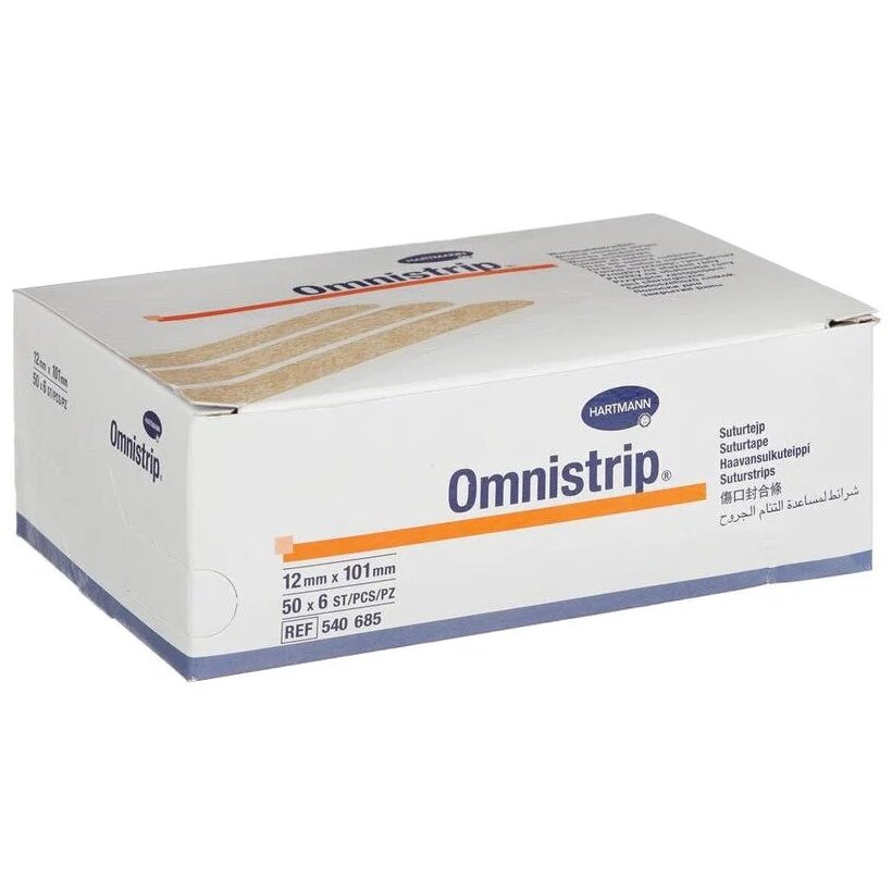 Пластырь Hartmann Omnistrip на операционные швы 12 х 101 мм 6 шт.