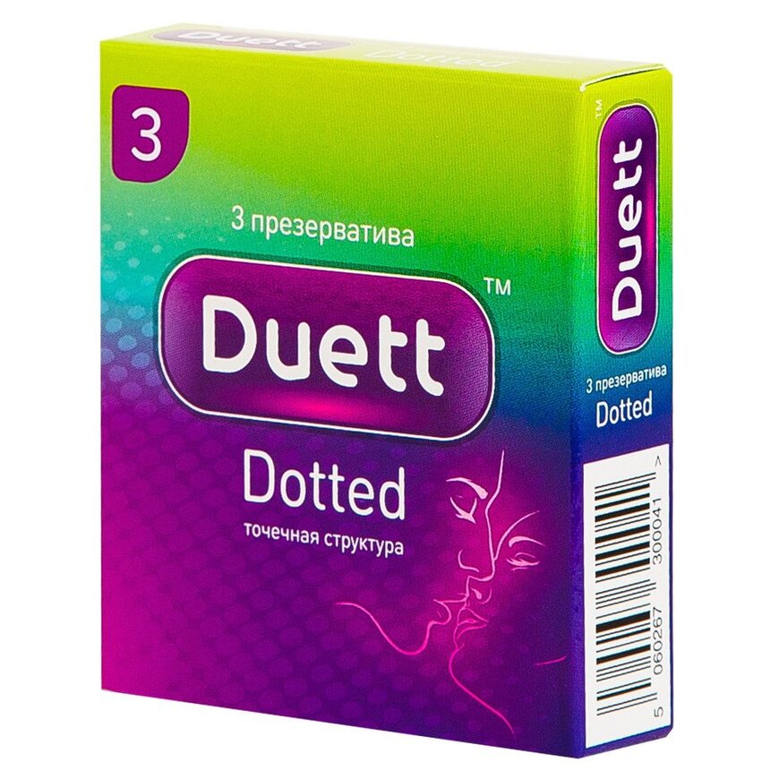 Презервативы Duett точечная структура 3 шт.