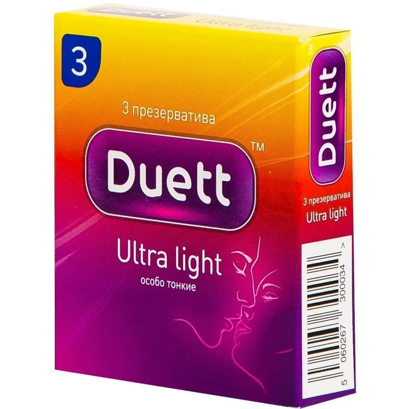 Презервативы Duett особо тонкие 3 шт.