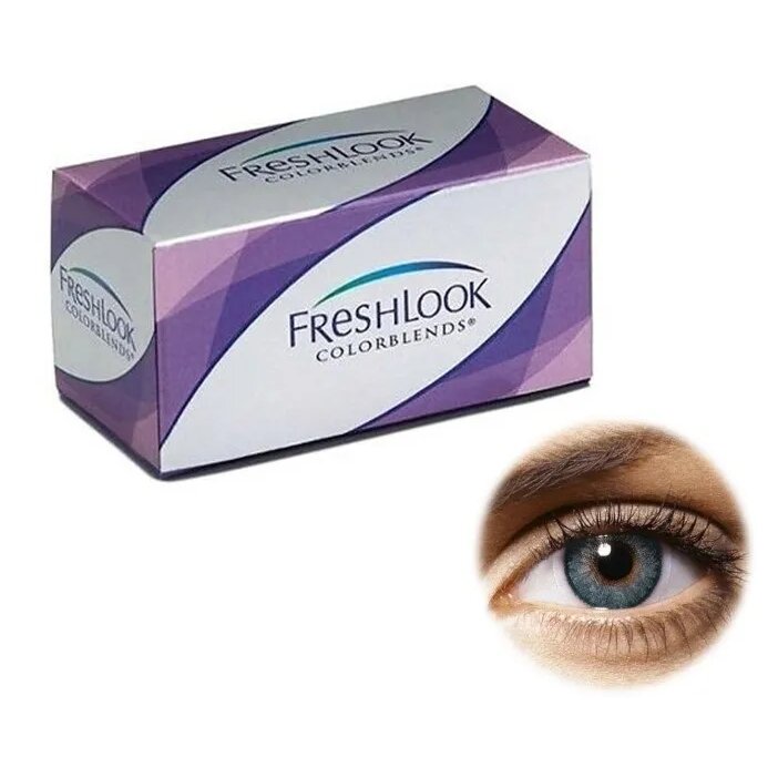 Линзы контактные цветные Alcon/Алкон freshlook colorblends (8.6/-3,50) Sterling grey 2шт