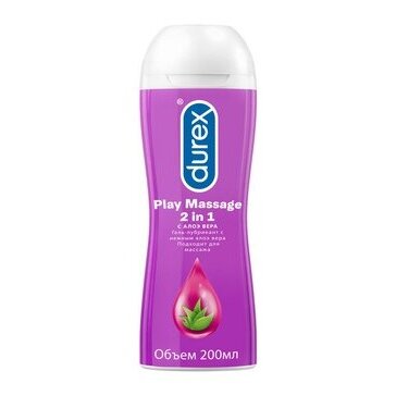 Гель-смазка Дюрекс (Durex) Play Massage с успокаивающим Алое Вера 200 мл