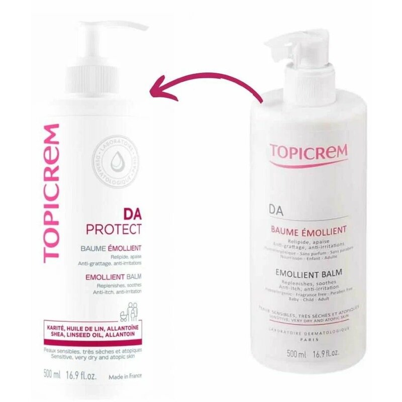 Бальзам Топикрем (Topicrem) DA липидовосстанавливающий 500 мл