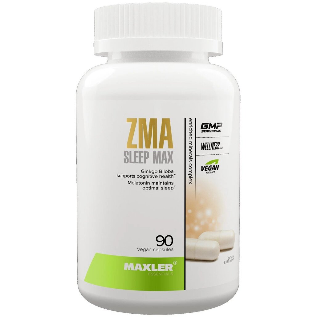 ZMA Sleep Max Maxler (цинк, магний, витамин B6, мелатонин) капсулы 90 шт.