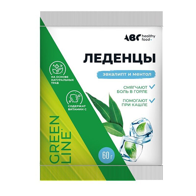 Карамель леденцовая ABC healthy food с вит.с эвкалипт ментол 60 г