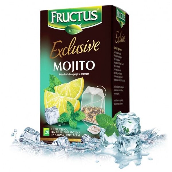 Чай Exclusive Fructus Мохито травяной ф/п 3 г 20 шт.