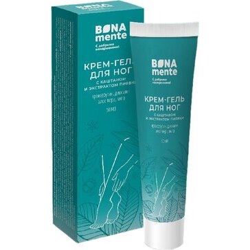 Крем-гель для ног Bona mente! троксерутин/каштан/экстракт пиявки 50 мл