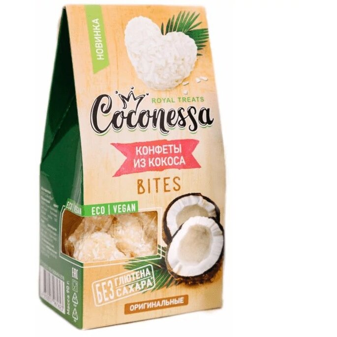 Конфеты кокосовые Coconessa оригинал 90 г