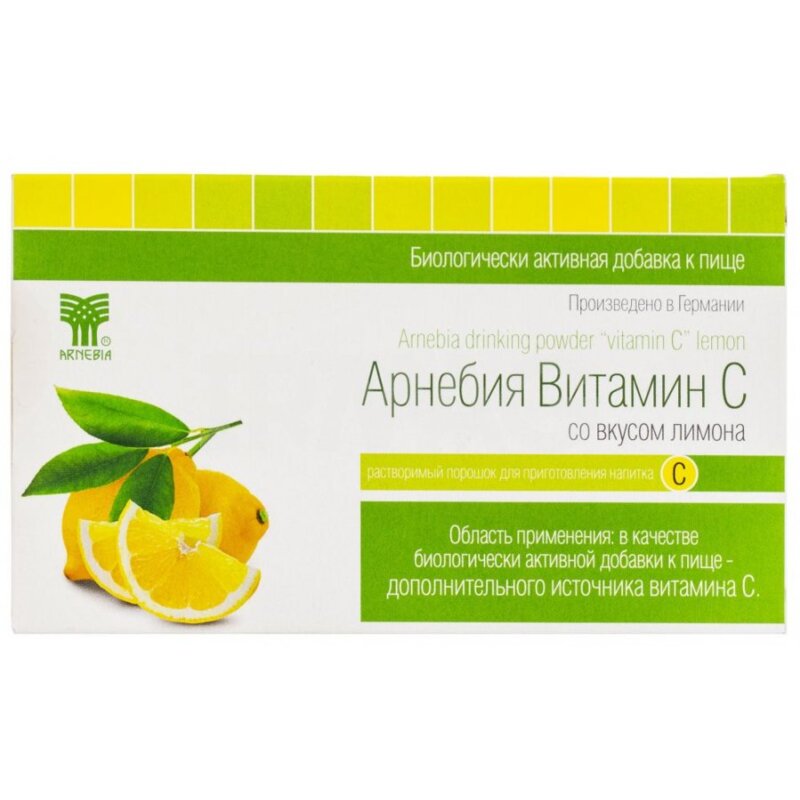Витамин С Арнебия порошок для приготовления раствора для приема внутрь со вкусом лимона 5 г 10 шт.