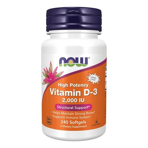 Витамин D3 Now Foods капсулы 50 мкг (2000 МЕ) 240 шт.