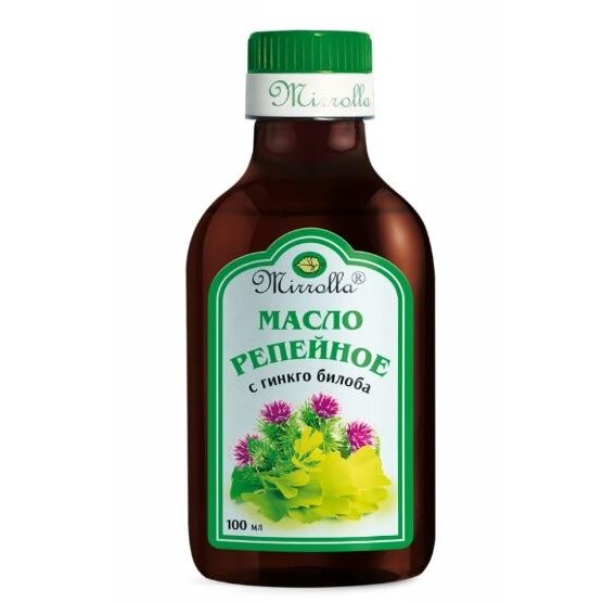 Масло репейное Mirrolla с гинкго билоба 100 мл
