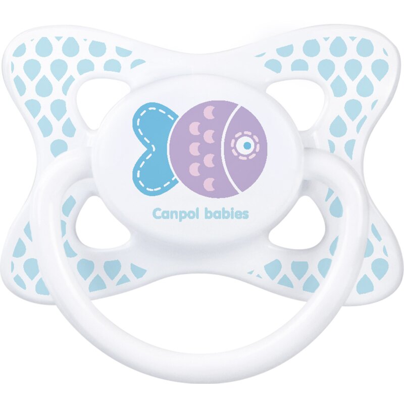 Соска-пустышка Canpol babies силиконовая summer time рыбка 18+ мес