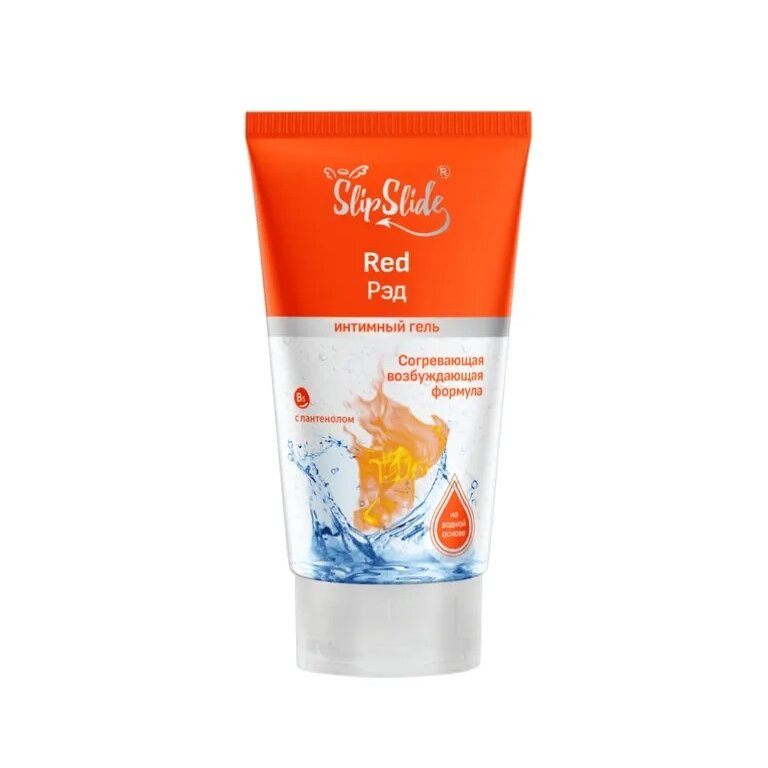 Интимный гель-смазка СлипСлайд (SlipSlide) Red согревающий возбуждающая формула 150 мл