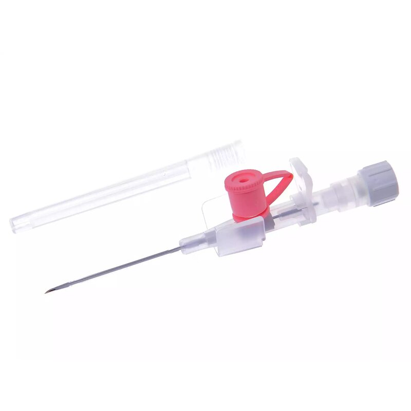 Катетер внутривенный периферический с дополнительным портом 20G розовый 1 шт.